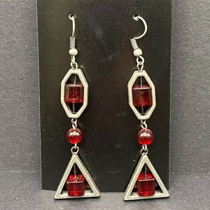 Steampunk Triangle & Hexagon Earrings by Neanie-Bot Handmade Jewelry Creations